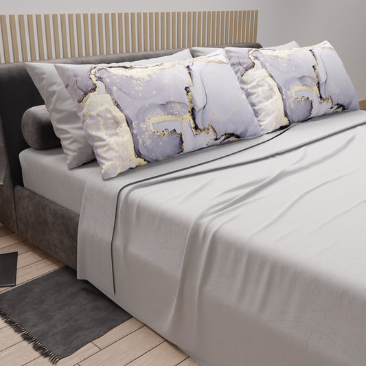 Lenzuola in Cotone, Completo Letto con Federe in Stampa Digitale Marble 04