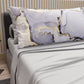 Draps en coton, parure de lit avec taies d'oreiller à impression numérique Marble 04