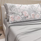 Cotton Sheets, Bed Set with Floral Digital Print Pillowcases 17-02