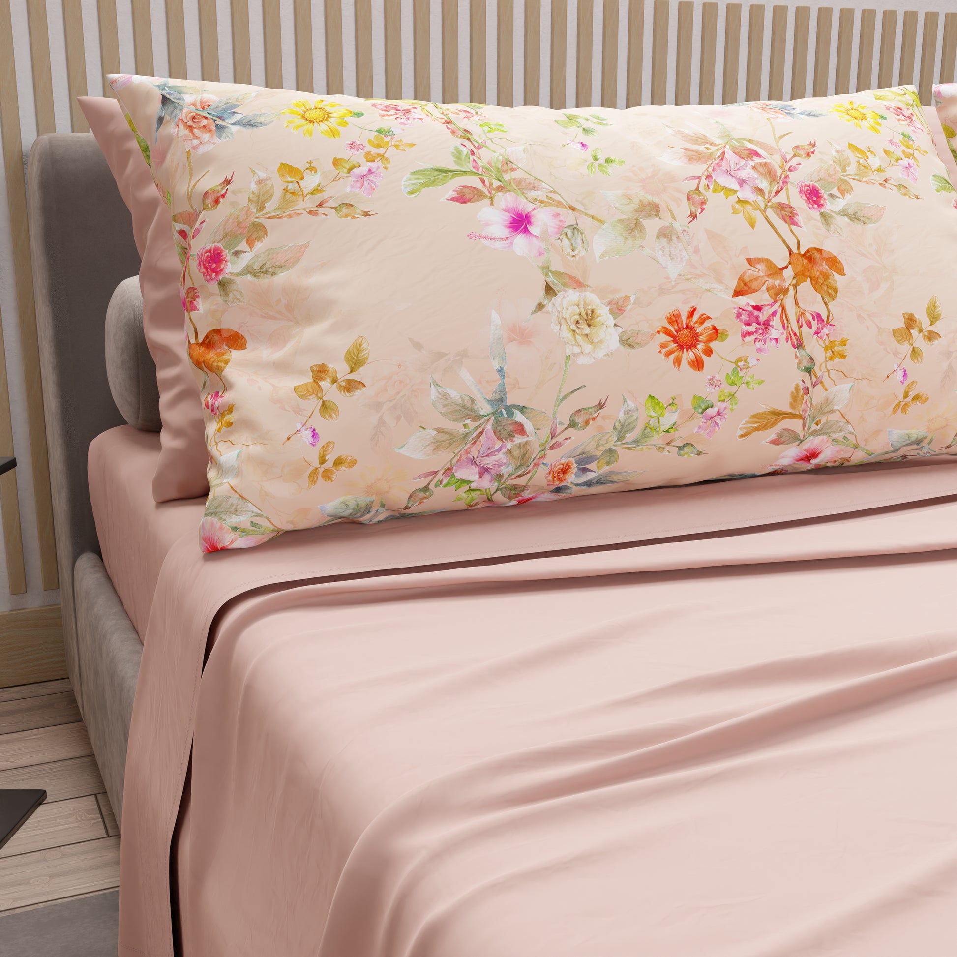 Highams Set di biancheria da letto 100% puro cotone con federa, tinta unita, colore bianco, singolo Highams Set di biancheria da letto 100% puro cotone con federa, tinta unita, colore bianco, singolo