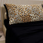 Cotton Sheets, Bed Set with Spotted Animal Digital Print Pillowcases
