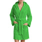 Peignoir en microfibre vert pour homme et femme