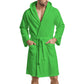 Peignoir en microfibre vert pour homme et femme