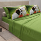 Lenzuola Animali in Cotone, Completo Letto con Federe in Stampa Digitale Friends 11