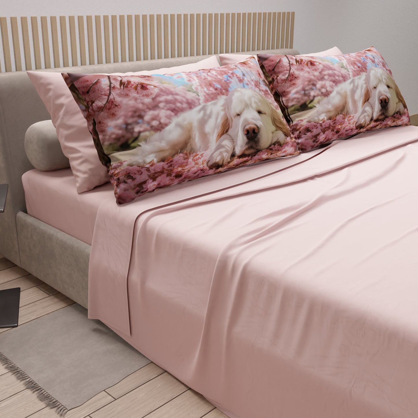 Lenzuola Animali in Cotone, Completo Letto con Federe in Stampa Digitale Dog 11