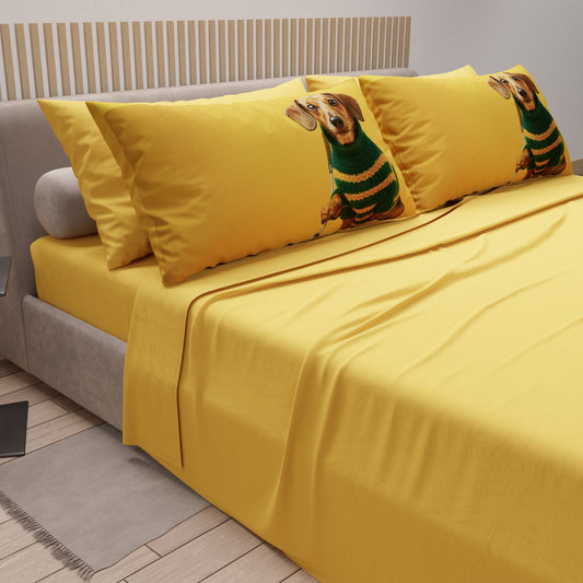 Lenzuola in Cotone, Completo Letto con Federe in Stampa Digitale Ugo 2