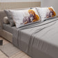 Lenzuola Animali in Cotone, Completo Letto con Federe in Stampa Digitale Friends 01