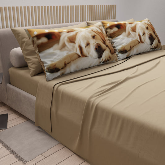 Lenzuola Animali in Cotone, Completo Letto con Federe in Stampa Digitale Dog 17