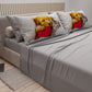 Lenzuola Animali in Cotone, Completo Letto con Federe in Stampa Digitale Friends 03