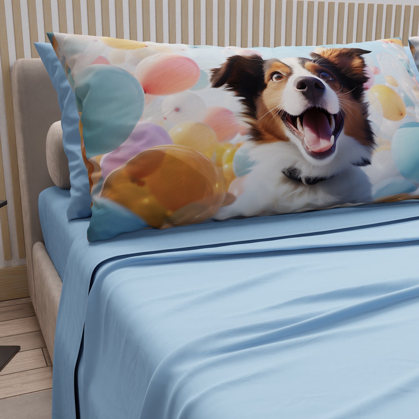 Lenzuola Animali in Cotone, Completo Letto con Federe in Stampa Digitale  Dog 14