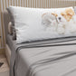 Lenzuola Animali in Cotone, Completo Letto con Federe in Stampa Digitale Friends 07