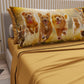 Lenzuola Animali in Cotone, Completo Letto con Federe in Stampa Digitale Friends 05