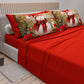 Lenzuola Natalizie in Cotone, Completo Letto con Federe in Stampa Digitale 25 Xmas 10