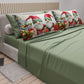 Lenzuola Natalizie in Cotone, Completo Letto con Federe in Stampa Digitale 25 Xmas 11