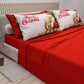 Lenzuola Natalizie in Cotone, Completo Letto con Federe in Stampa Digitale 25 Xmas 12