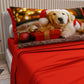 Lenzuola Natalizie in Cotone, Completo Letto con Federe in Stampa Digitale 25 Xmas 15
