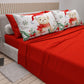 Lenzuola Natalizie in Cotone, Completo Letto con Federe in Stampa Digitale 25 Xmas 16