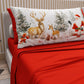 Lenzuola Natalizie in Cotone, Completo Letto con Federe in Stampa Digitale 25 Xmas 17