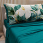Courtepointe Unie en Velours Outremer + Draps assortis et Taie d'oreiller Digitale