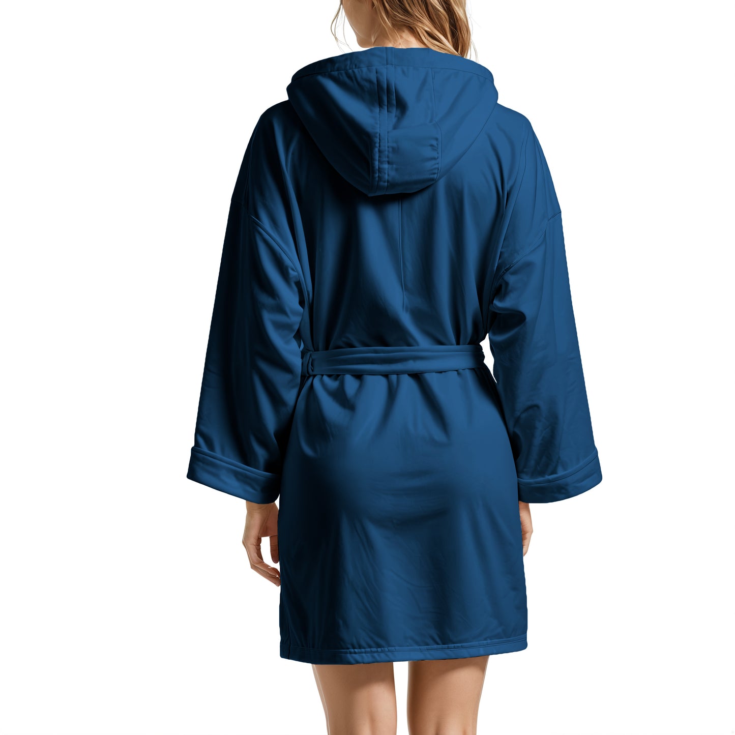 Midnight Blue Microfiber Bathrobe for Men and Women