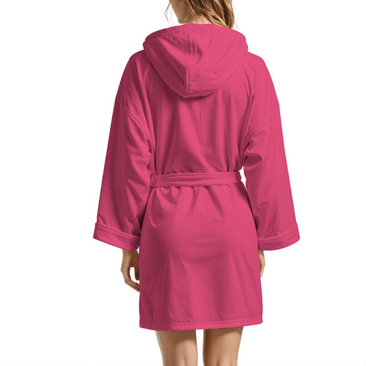 Fuchsia Microfibre Bathrobe for Men and Women