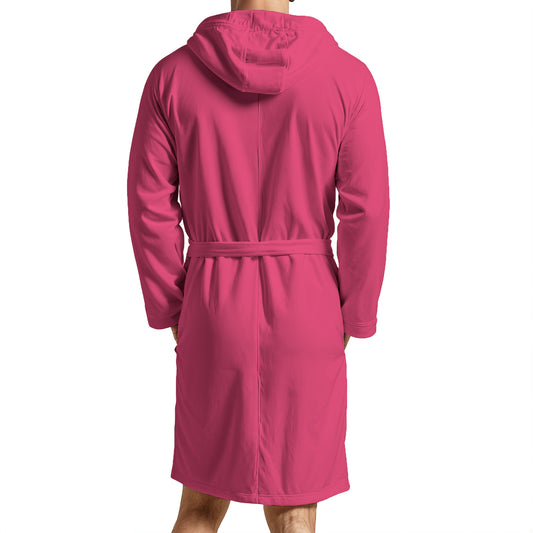 Fuchsia Microfibre Bathrobe for Men and Women
