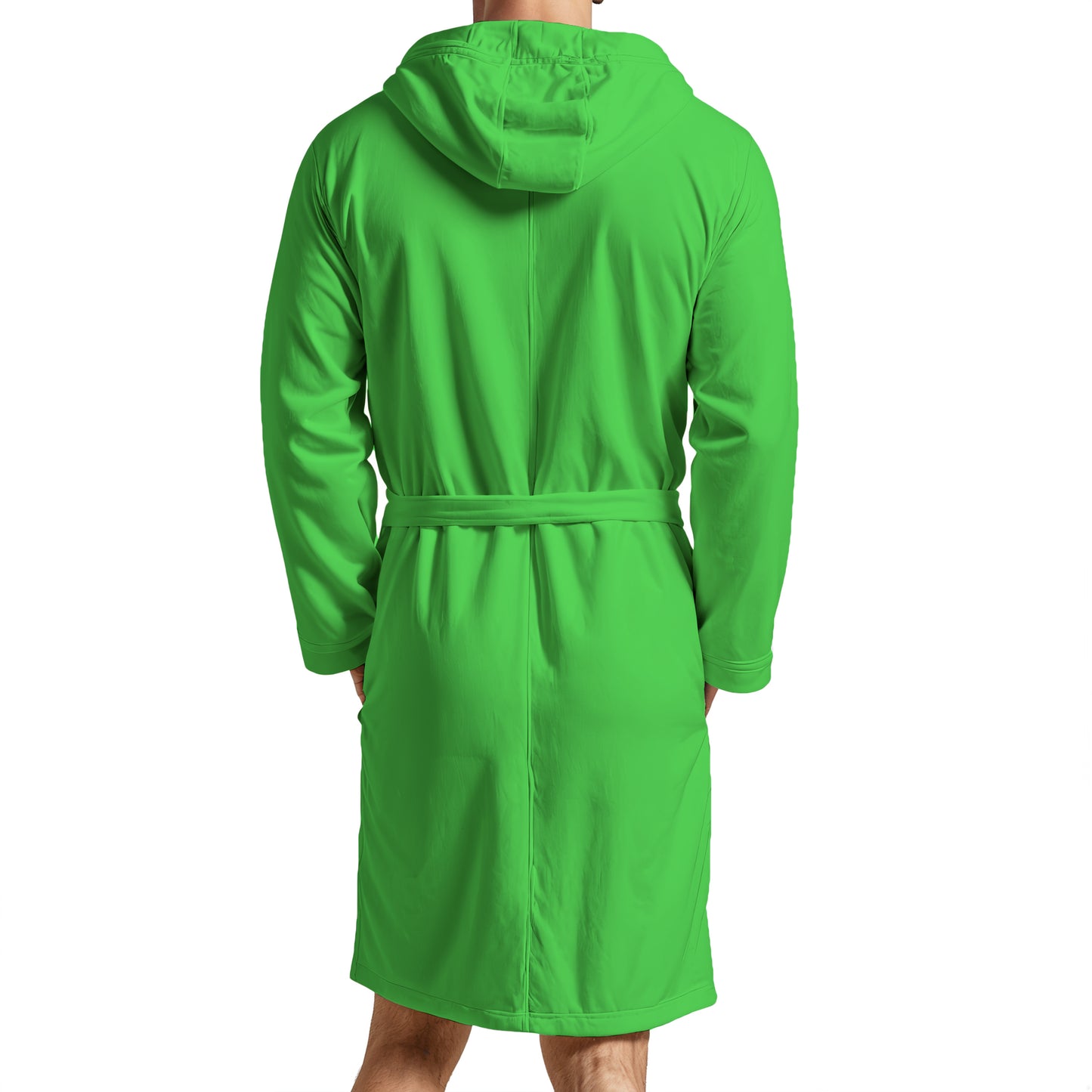 Peignoir en microfibre vert pour homme et femme