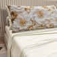 Courtepointe Unie en Velours Crème + Draps assortis et Taie d'oreiller Digitale