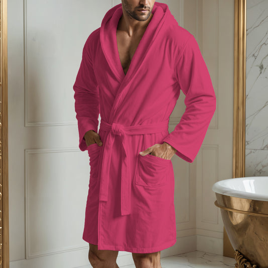 Accappatoio Microfibra Uomo e Donna Fucsia