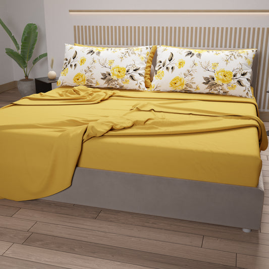 Lenzuola in Cotone, Completo Letto con Federe in Stampa Digitale Monaco