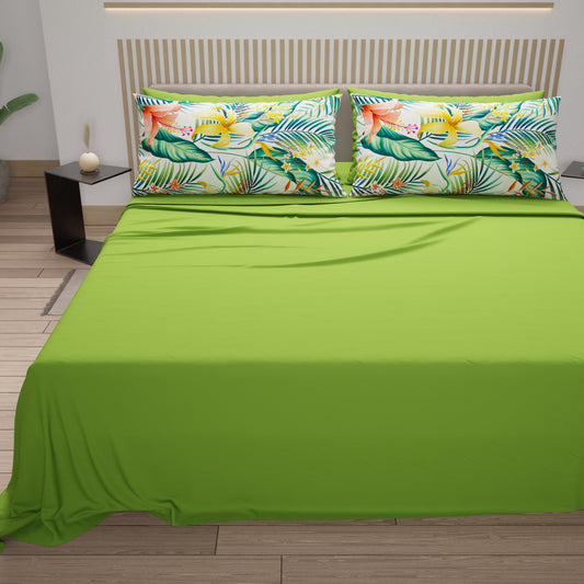 Lenzuola in Cotone, Completo Letto con Federe in Stampa Digitale Havana