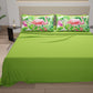 Lenzuola in Cotone, Completo Letto con Federe in Stampa Digitale Flamingo