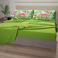 Lenzuola in Cotone, Completo Letto con Federe in Stampa Digitale Flamingo