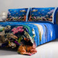 Spring Autumn Quilt Bedspread in Aquarius Digital Print