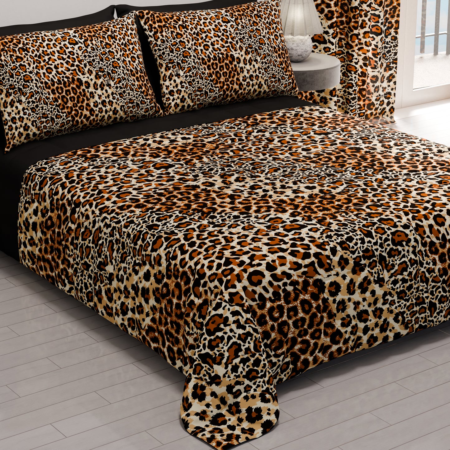 Spring Autumn Bedspread Quilt in Spotted Animal Digital Print
