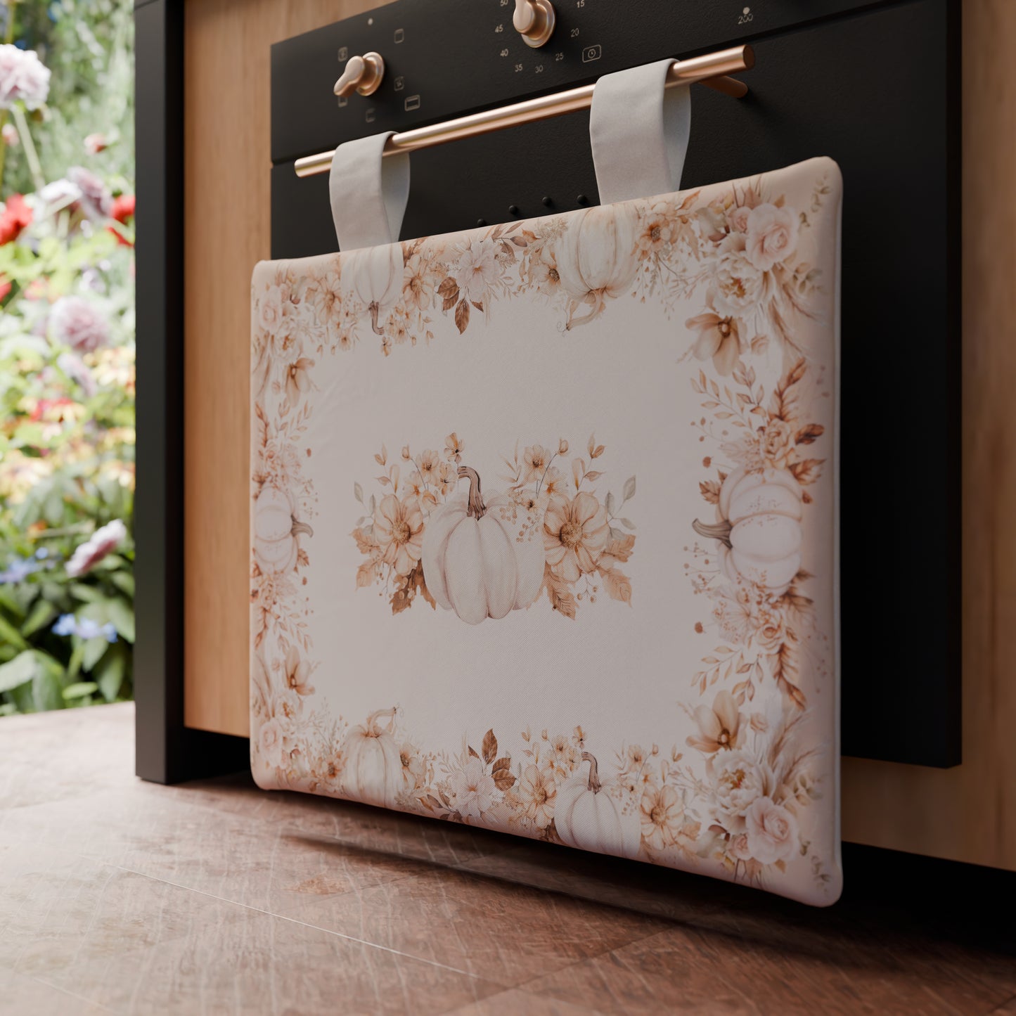 Copriforno per Cucina in Stampa Digitale Autumn Flowers