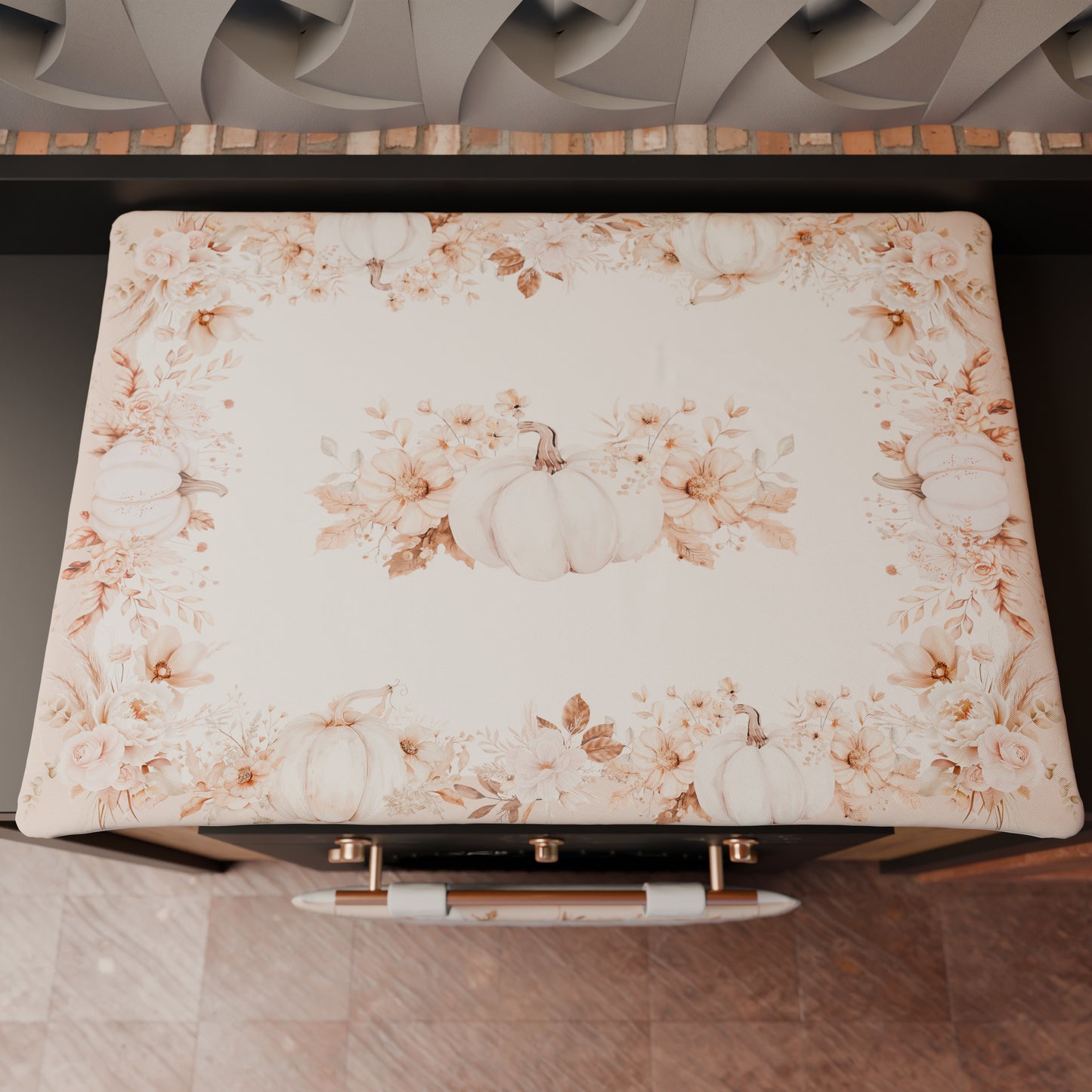 Coprifornello Coprifuochi Cucina in Stampa Digitale Autumn Flowers