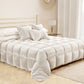 Cuscino Arredo Fiocco in Velluto 40x50 cm, Cuscino divano Bianco