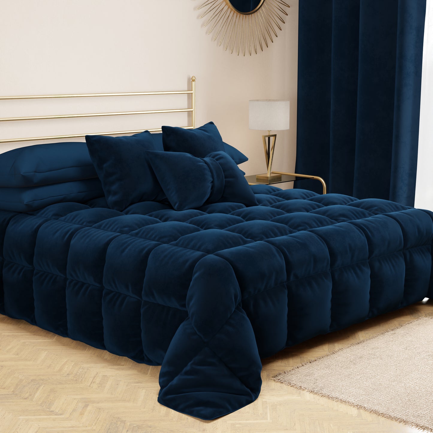 Cuscino per divano 50x50 cm Dupre S Blu - AVECASA