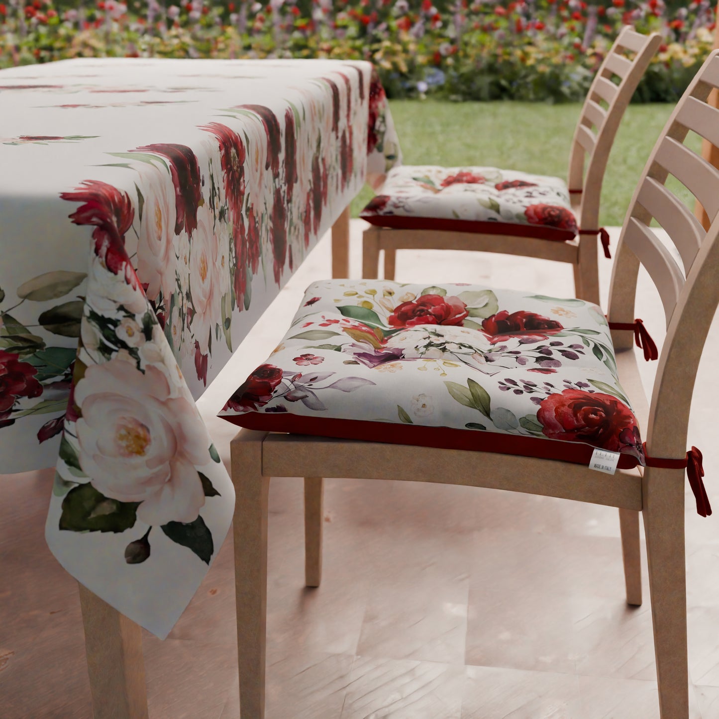 Cuscini per Sedie Coprisedia 6 Pezzi Floreale-07