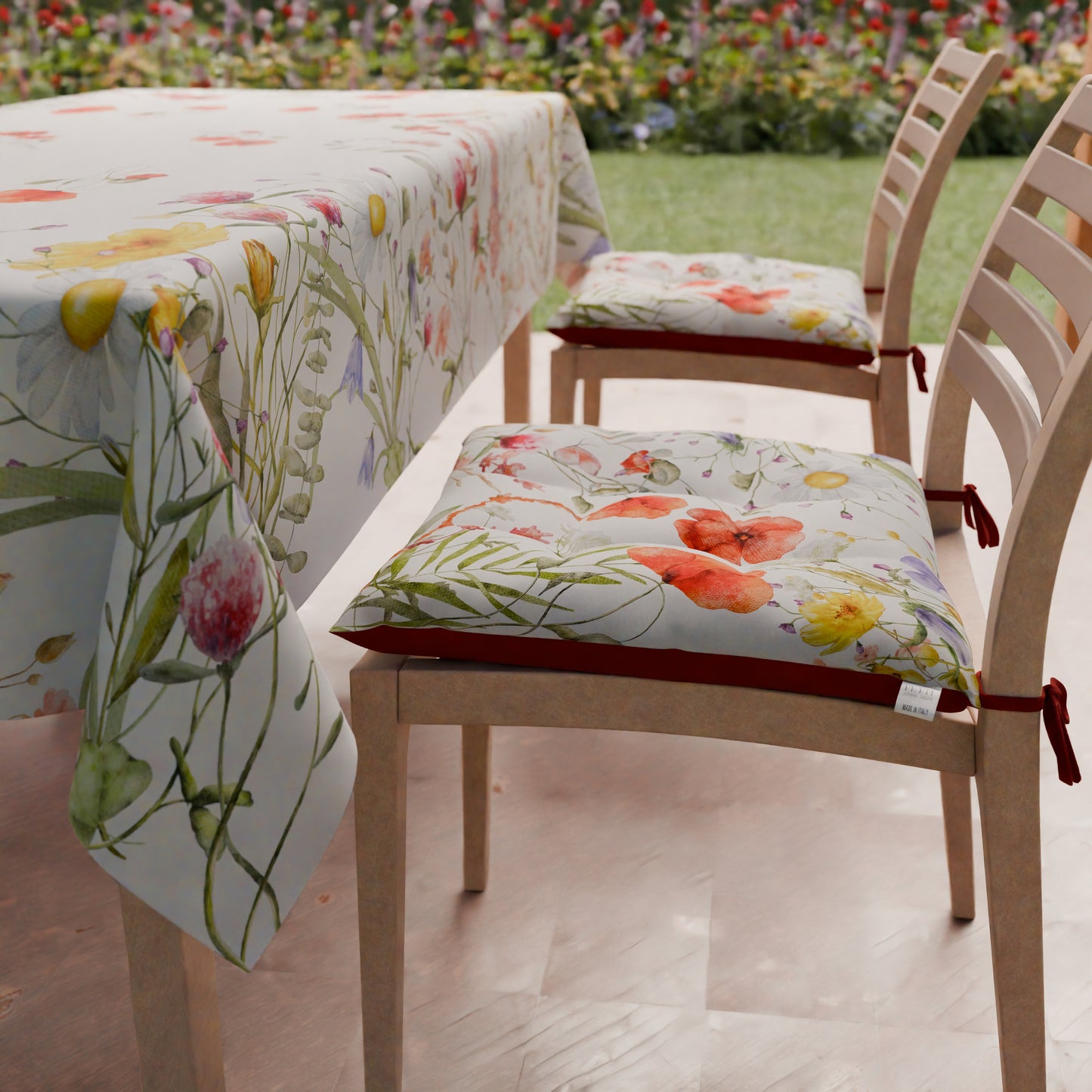 Chair Cushions Chair Covers 6 Pieces Floral-10