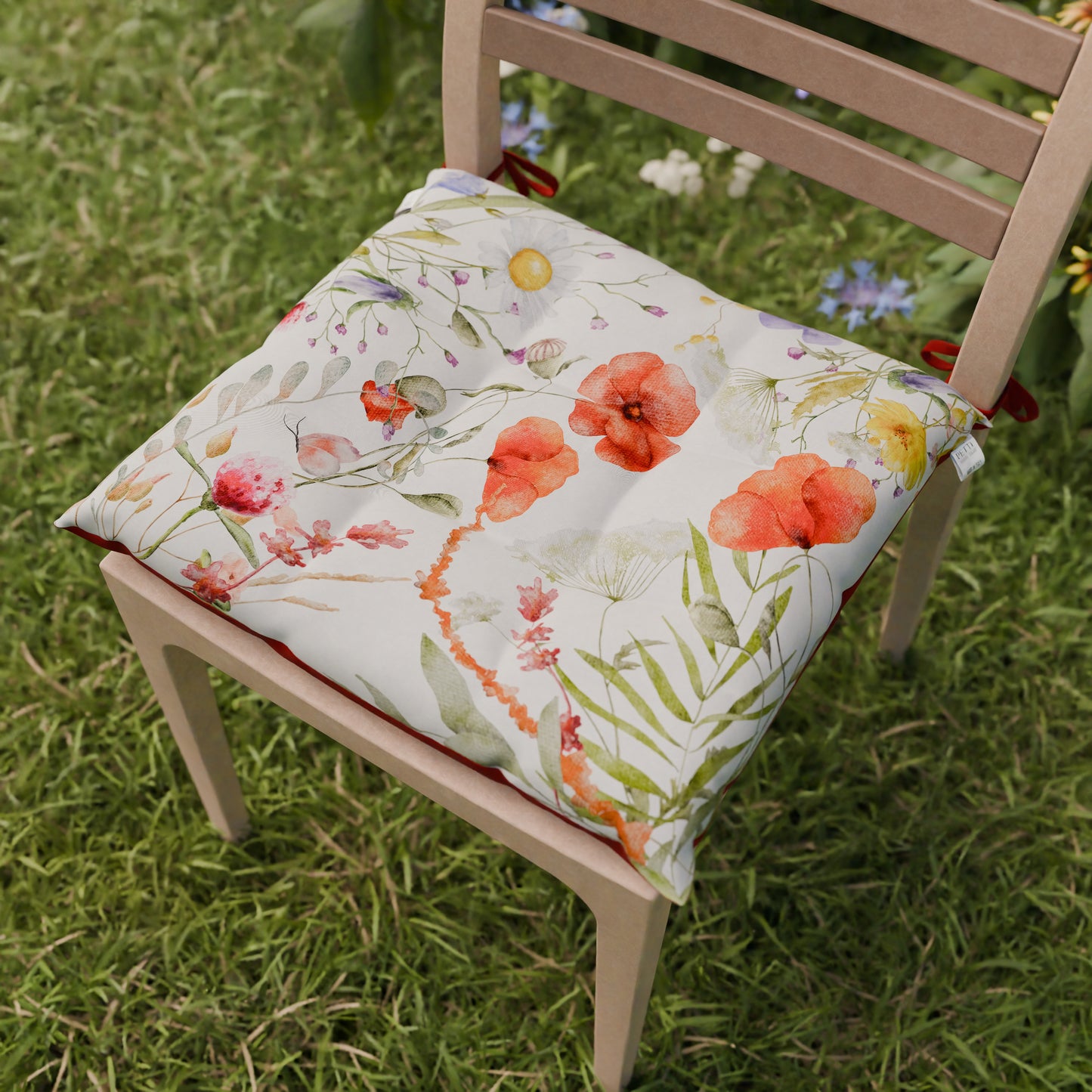 Chair Cushions Chair Covers 6 Pieces Floral-10