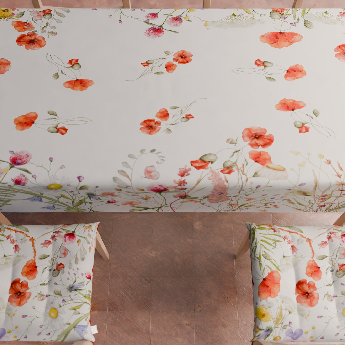 Chair Cushions Chair Covers 6 Pieces Floral-10