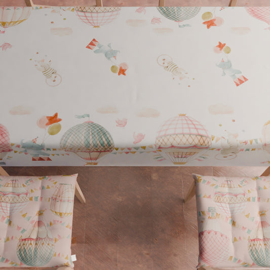 Coussins pour Chaises Housses de Chaise 6 Pièces Éléphants de Fête Rose