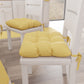 Coussins pour chaises Shabby Chic Housse de chaise couleur unie jaune 