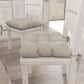 Cushions for Chairs Shabby Chic Solid Color Beige Chair Cover