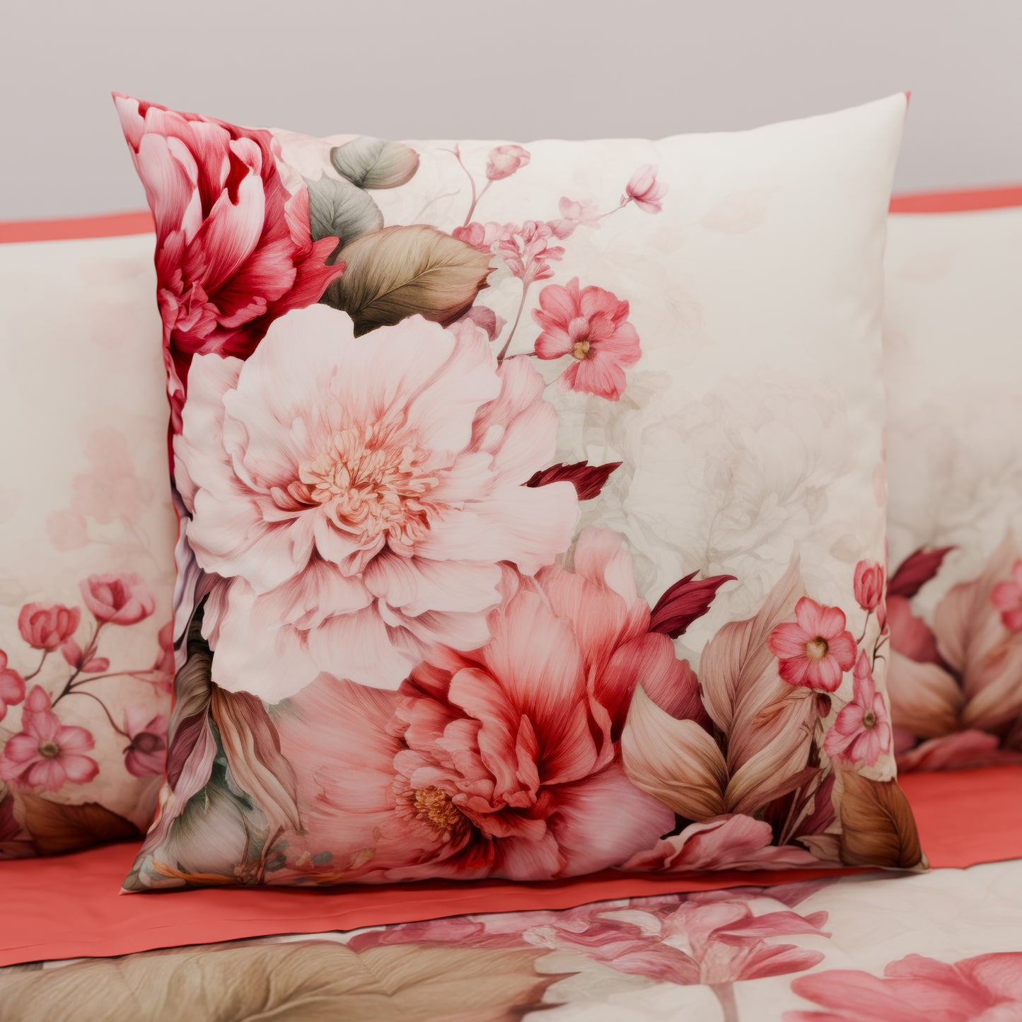 Cuscini, Copricuscini Divano, Cuscini Arredo in Stampa Digitale Floreale 04-152