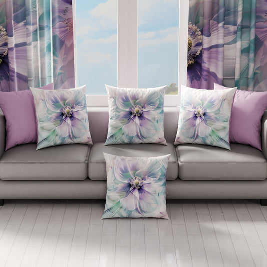 Coussins, Housses de Coussin pour Canapé, Coussins Décoratifs en Impression Digitale Florale 04-159