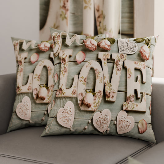 Cuscini, Copricuscini Divano, Cuscini Arredo in Stampa Digitale Shabby 318