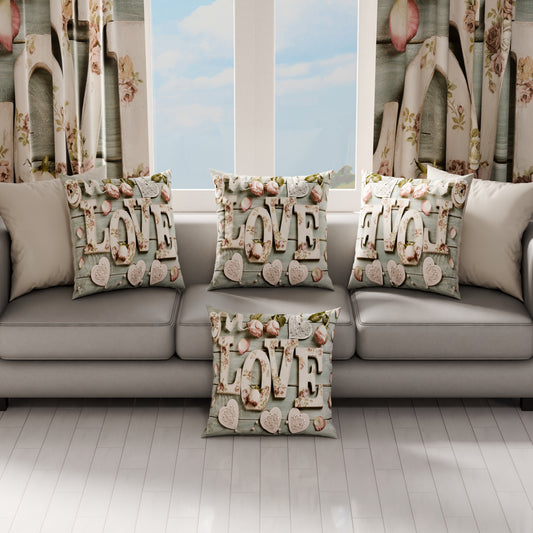 Cuscini, Copricuscini Divano, Cuscini Arredo in Stampa Digitale Shabby 318
